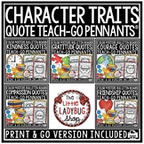 Character Traits Quotes Bulletin Board Coloring Pages Kind