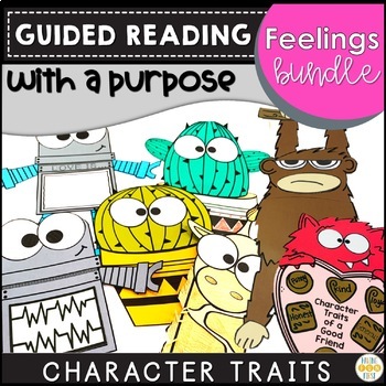 Preview of Character Traits Reading Comprehension Valentine's Day Bundle Social Emotional