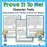 Character Traits Reading Comprehension Passages And Questions