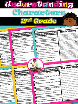 Preview of Character Traits Reading Comprehension Passages | Character Analysis Strategies