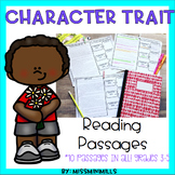 Character Traits Reading Passages: Digital and Printable V