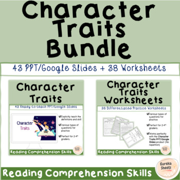 Preview of Character Traits Ready-to-teach PPT & Worksheets