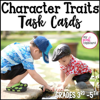 Preview of Character Traits Task Cards for Inferencing and Analyzing Characters
