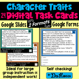 Character Traits Task Cards Using Google Forms or Slides: 