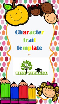 Preview of Character Traits Template