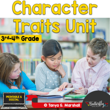 Preview of Character Traits Unit with Positive and Negative Traits