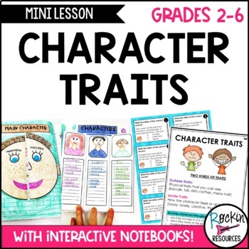 Preview of Character Traits: Writing Mini Lesson