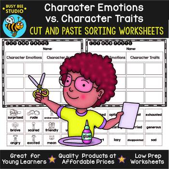 Emotion Cut & Paste Worksheets: Yes/No Questions