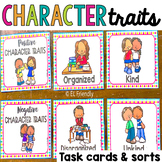 Character Traits for ELL ESL Task Cards, Vocabulary Sorts 