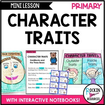 Preview of Character Traits for Primary: Writing Mini-Lesson for Writer's Workshop