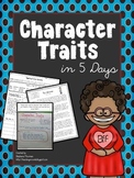 Teaching Character Traits in 5 Days