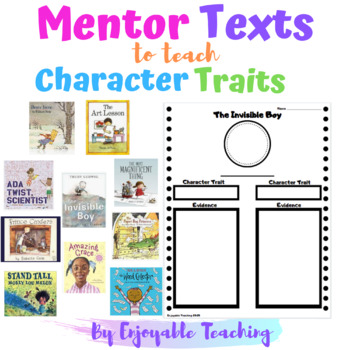 Preview of Character Traits in Literature (Mentor Texts)
