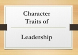 Character Traits of Leadership editable and printable slides