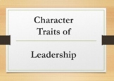Character Traits of Leadership editable and printable slid