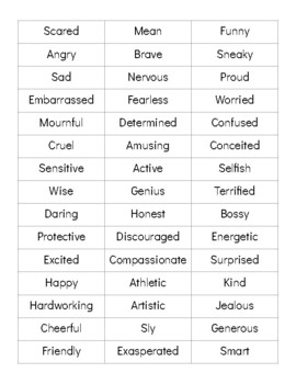 Character Traits vs. Feelings Sort DISTANCE LEARNING by The Crooked Classroom