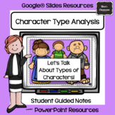 Character Type Analysis Introduction Mini-Unit