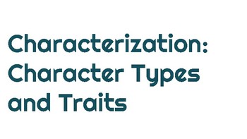Character Types Mini Lesson by Emily Boehning | TPT