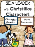 Character Words of the Week and Bible Verses (Wood Shiplap Theme)