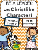 Character Words of the Week and Bible Verses (Orange Theme)