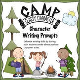 Character Writing Prompts - Camp Classy Character Common Core