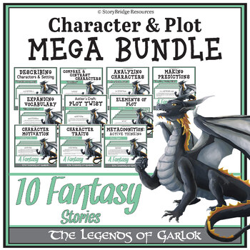 Preview of Character and Plot-Short Fantasy Stories for Reading Comprehension-MEGA BUNDLE