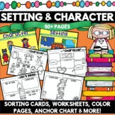 Character and Setting Worksheets Posters Kindergarten First Grade