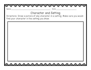 Character and Setting Picture Sort by Jessica Annand | TPT