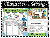 Character Setting Sort and Graphic Organizers (Bundle)