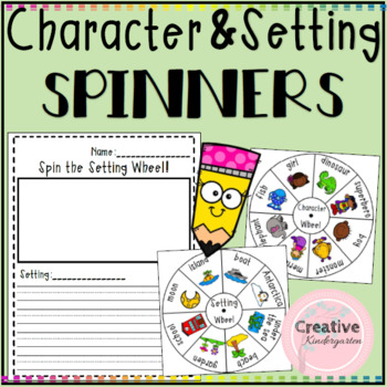 Preview of Character and Setting Spinners! For Writing Centers and Writer's Workshop