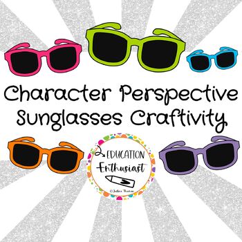 Preview of Character's Perspective Sunglasses Craftivity-PDF-GoogleSlideBUNDLE