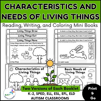 Preview of Characteristics Of Living Things and Needs Of Living Things Mini Books