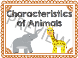 Characteristics of Animals - Enrichment & Extension for Gi