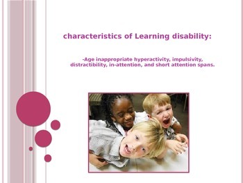 Preview of Characteristics of Learning Disabilities