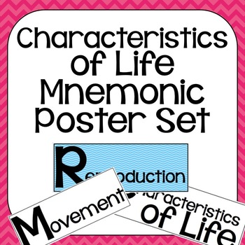 Characteristics Of Life Classroom Science Poster By I Heart Teaching Science