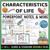 Characteristics of Life PowerPoint, Notes, Assessment, Kah
