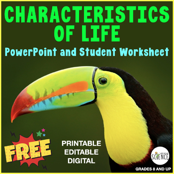 Characteristics Of Life Powerpoint By Amy Brown Science Tpt