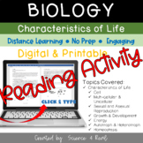 Characteristics of Life - READING ACTIVITY (Digital/Printable)