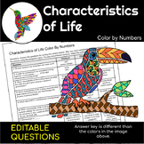 Characteristics of Life | Science Color By Number