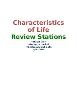 Preview of Characteristics of Life Stations