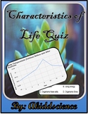 Characteristics of Life Quiz