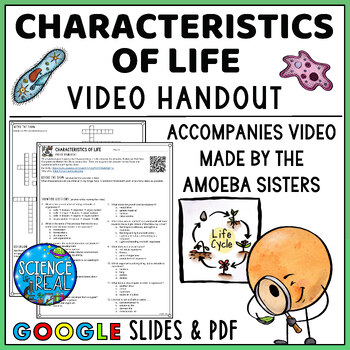 Preview of Characteristics of Life Amoeba Sisters Video Handout