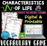 Characteristics of Life Vocabulary Game