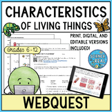 Characteristics of Life Webquest