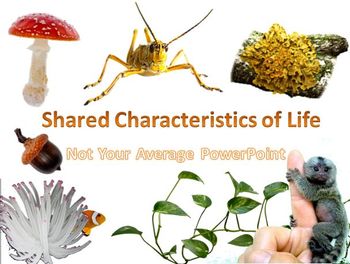 Preview of Characteristics of Living Things Interactive PowerPoint AND Case Studies