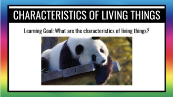 Preview of Characteristics of Living Things Google Lesson & Lab Bundle