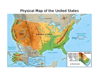 Characteristics of Physical and Political Maps by Cheryl Smith | TpT