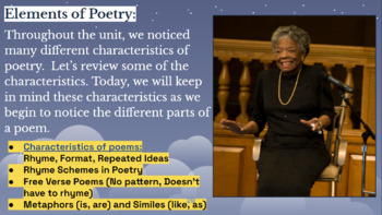 Preview of Characteristics of Poetry 