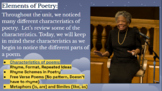 Characteristics of Poetry 