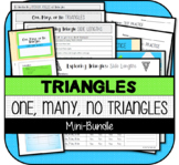 Characteristics of Triangles + One, Many, No Triangles MIN