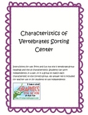 Characteristics of Vertebrates Center